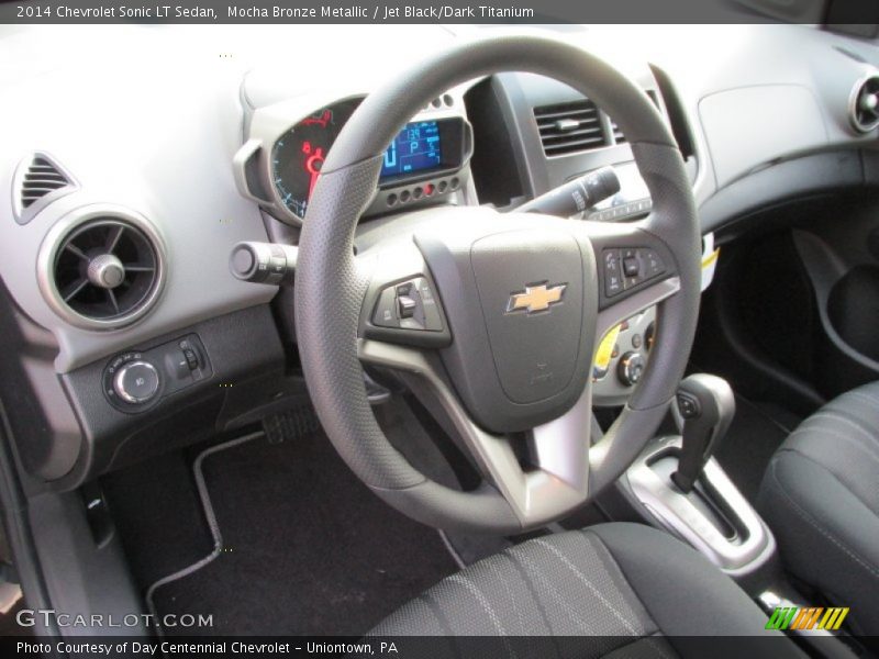 Mocha Bronze Metallic / Jet Black/Dark Titanium 2014 Chevrolet Sonic LT Sedan