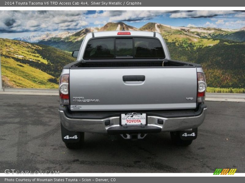 Silver Sky Metallic / Graphite 2014 Toyota Tacoma V6 TRD Access Cab 4x4