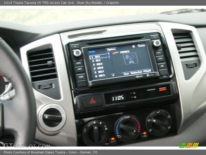 Silver Sky Metallic / Graphite 2014 Toyota Tacoma V6 TRD Access Cab 4x4