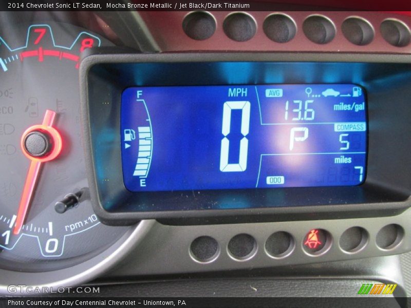 Mocha Bronze Metallic / Jet Black/Dark Titanium 2014 Chevrolet Sonic LT Sedan