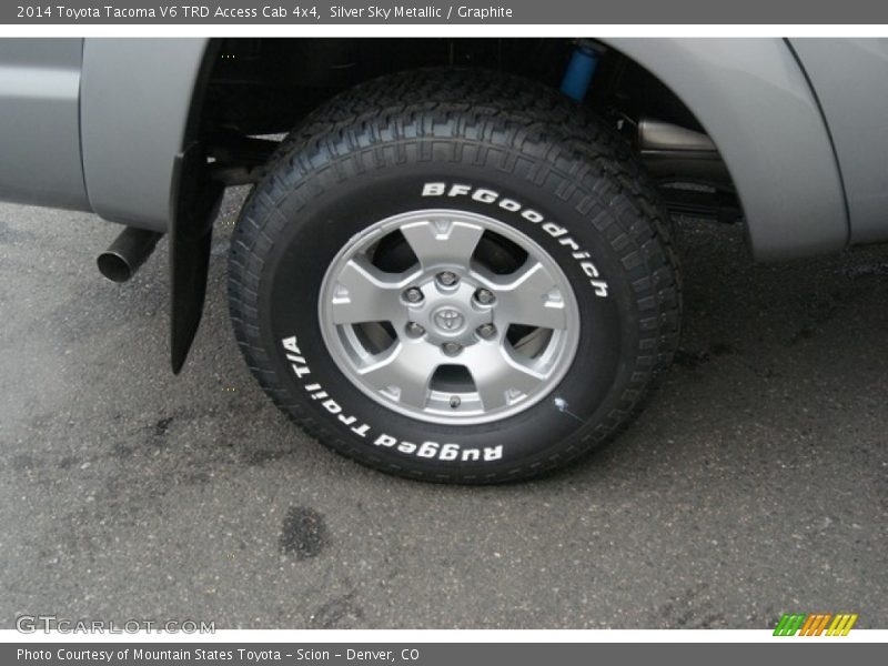 Silver Sky Metallic / Graphite 2014 Toyota Tacoma V6 TRD Access Cab 4x4