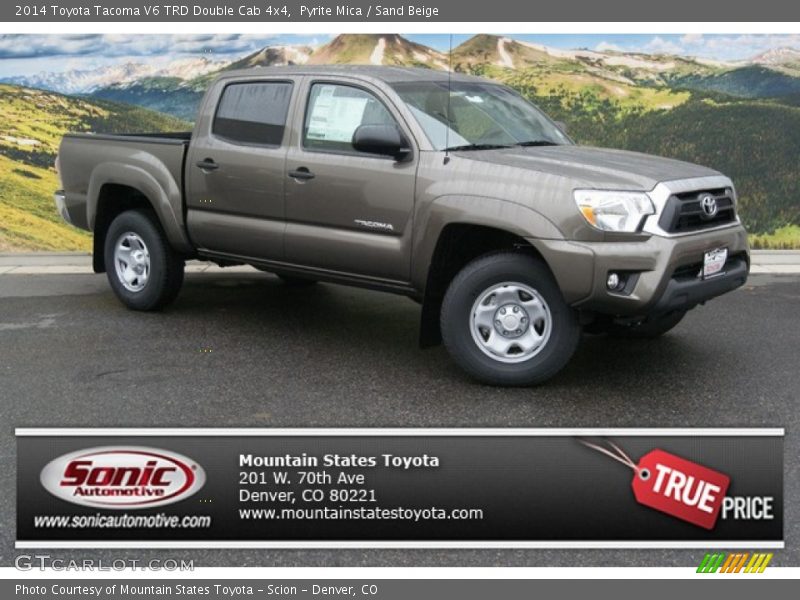 Pyrite Mica / Sand Beige 2014 Toyota Tacoma V6 TRD Double Cab 4x4