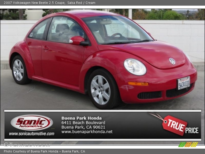 Salsa Red / Cream 2007 Volkswagen New Beetle 2.5 Coupe