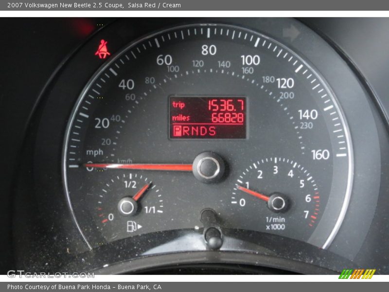  2007 New Beetle 2.5 Coupe 2.5 Coupe Gauges