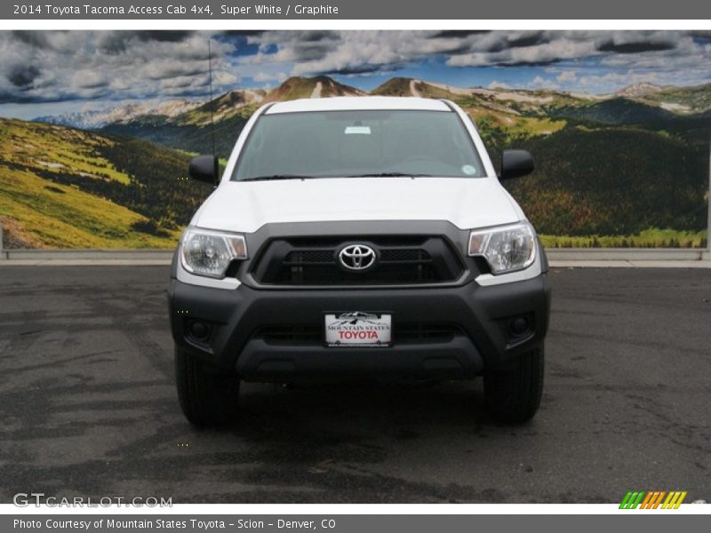 Super White / Graphite 2014 Toyota Tacoma Access Cab 4x4