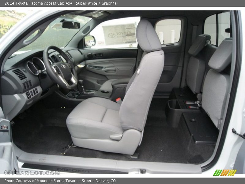 Super White / Graphite 2014 Toyota Tacoma Access Cab 4x4
