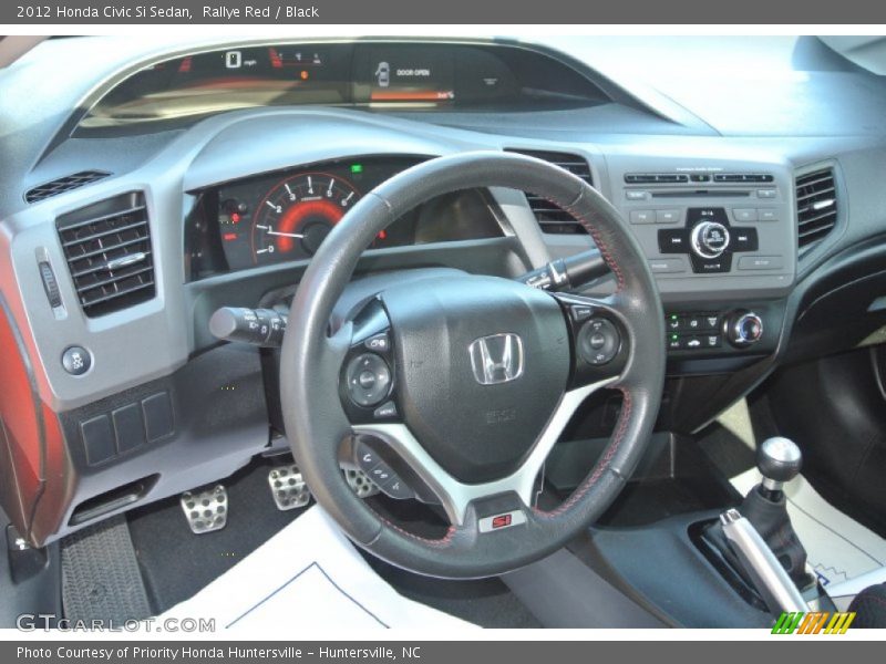 Rallye Red / Black 2012 Honda Civic Si Sedan