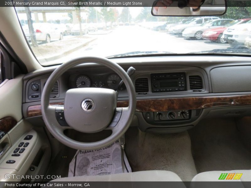 Silver Birch Metallic / Medium Light Stone 2007 Mercury Grand Marquis GS