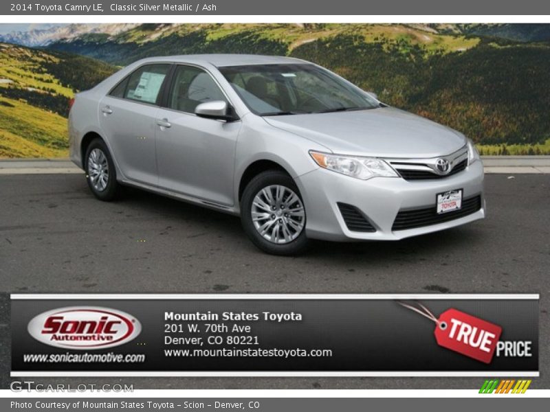 Classic Silver Metallic / Ash 2014 Toyota Camry LE