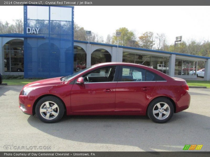 Crystal Red Tintcoat / Jet Black 2014 Chevrolet Cruze LT
