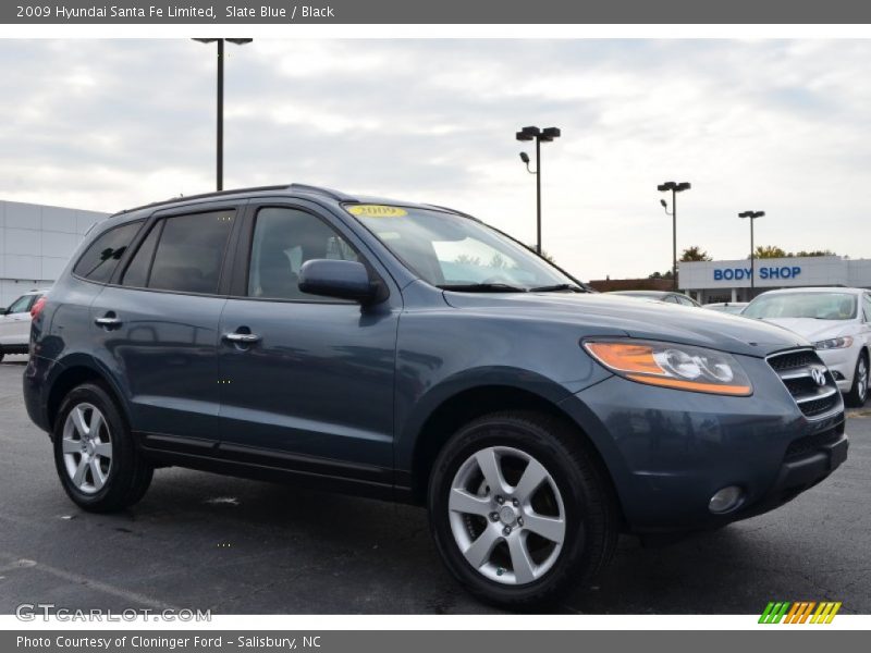 Slate Blue / Black 2009 Hyundai Santa Fe Limited