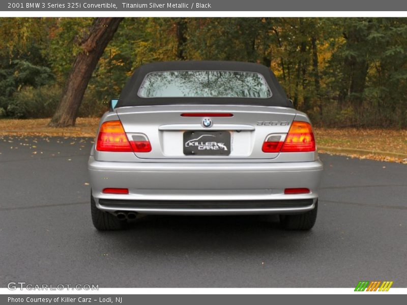 Titanium Silver Metallic / Black 2001 BMW 3 Series 325i Convertible