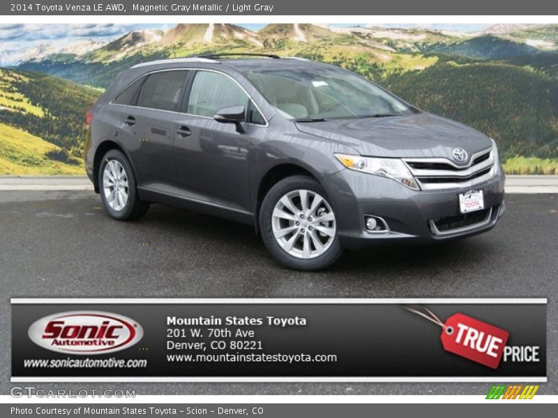 Magnetic Gray Metallic / Light Gray 2014 Toyota Venza LE AWD