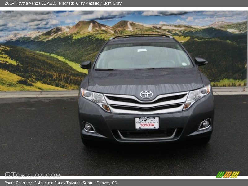 Magnetic Gray Metallic / Light Gray 2014 Toyota Venza LE AWD