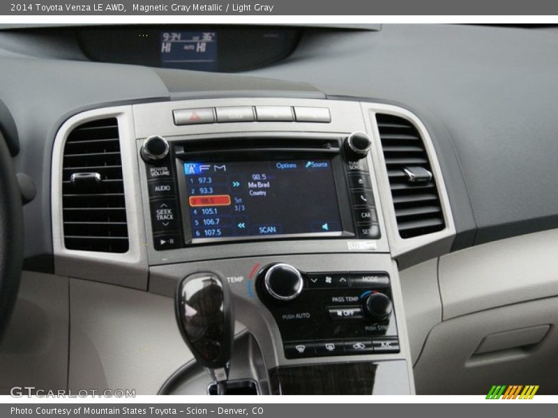 Magnetic Gray Metallic / Light Gray 2014 Toyota Venza LE AWD