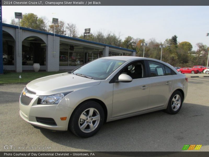 Champagne Silver Metallic / Jet Black 2014 Chevrolet Cruze LT