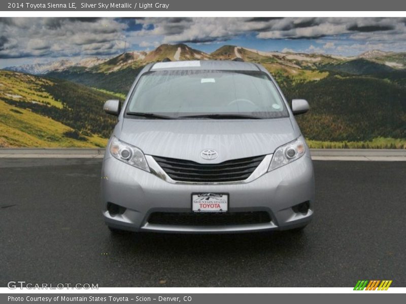Silver Sky Metallic / Light Gray 2014 Toyota Sienna LE