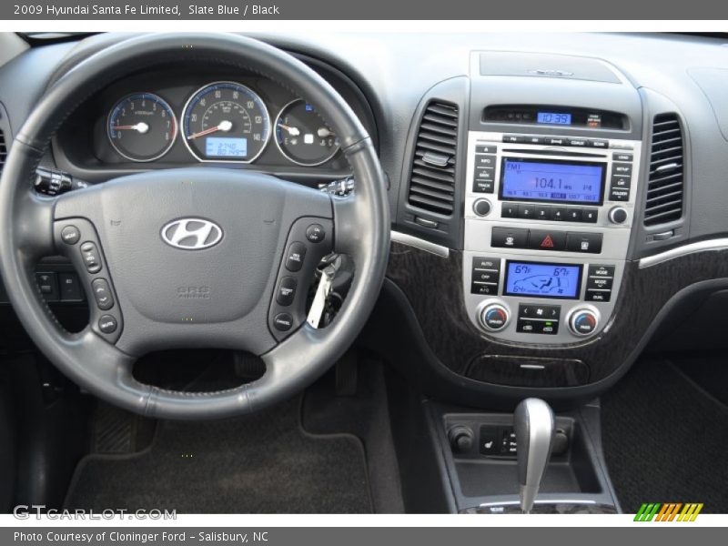 Slate Blue / Black 2009 Hyundai Santa Fe Limited