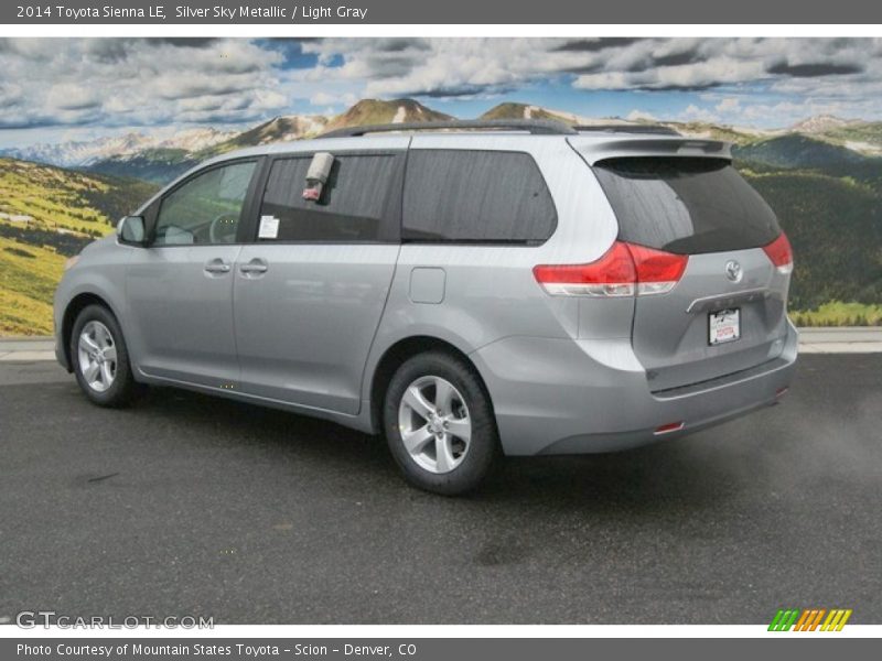 Silver Sky Metallic / Light Gray 2014 Toyota Sienna LE