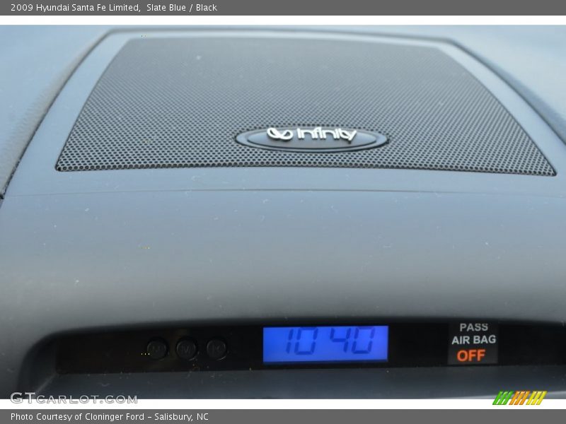 Slate Blue / Black 2009 Hyundai Santa Fe Limited