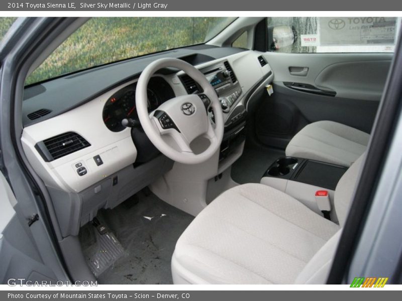 Silver Sky Metallic / Light Gray 2014 Toyota Sienna LE