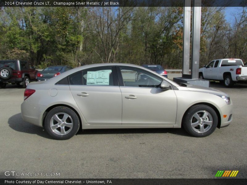 Champagne Silver Metallic / Jet Black 2014 Chevrolet Cruze LT