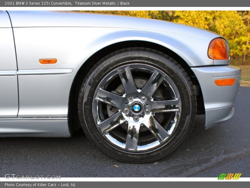 Titanium Silver Metallic / Black 2001 BMW 3 Series 325i Convertible