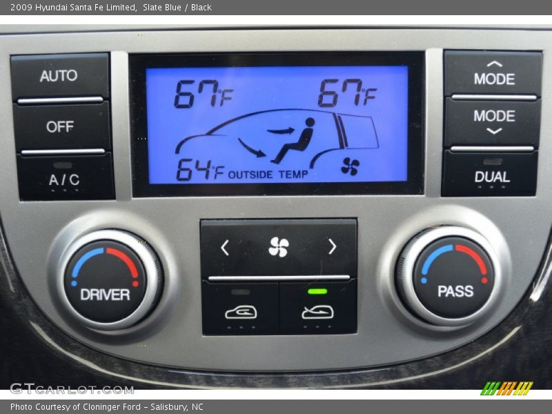 Slate Blue / Black 2009 Hyundai Santa Fe Limited