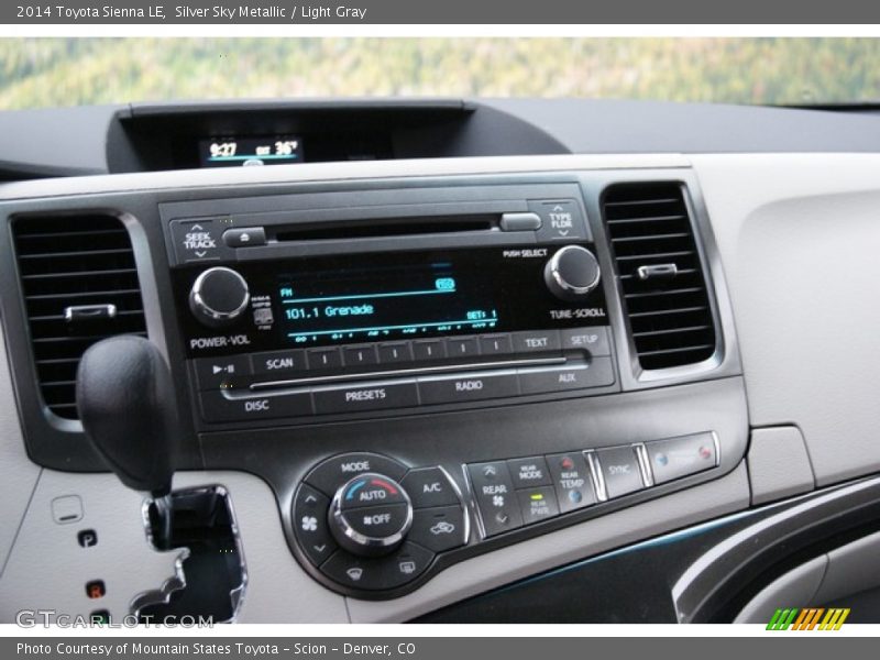 Silver Sky Metallic / Light Gray 2014 Toyota Sienna LE