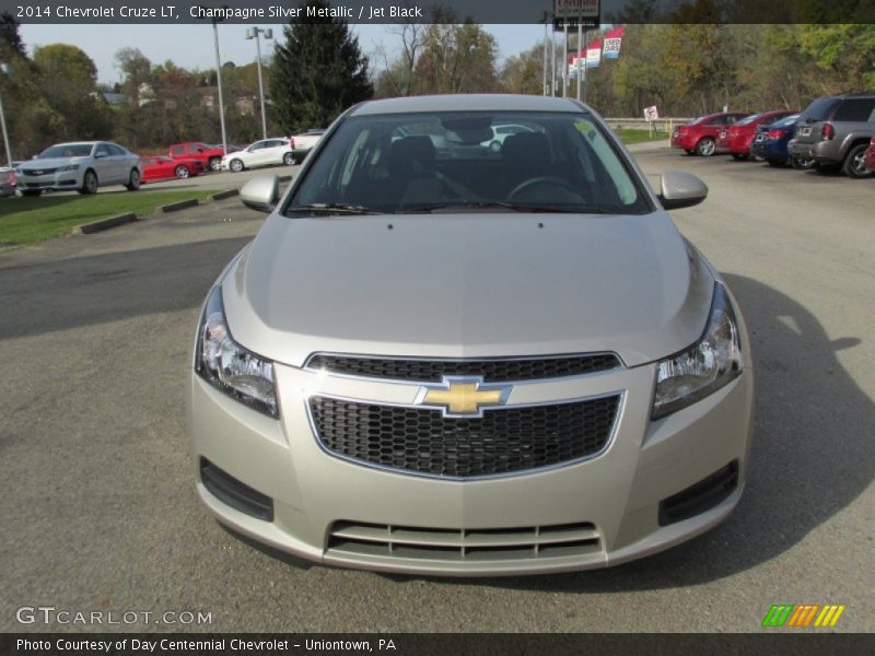Champagne Silver Metallic / Jet Black 2014 Chevrolet Cruze LT