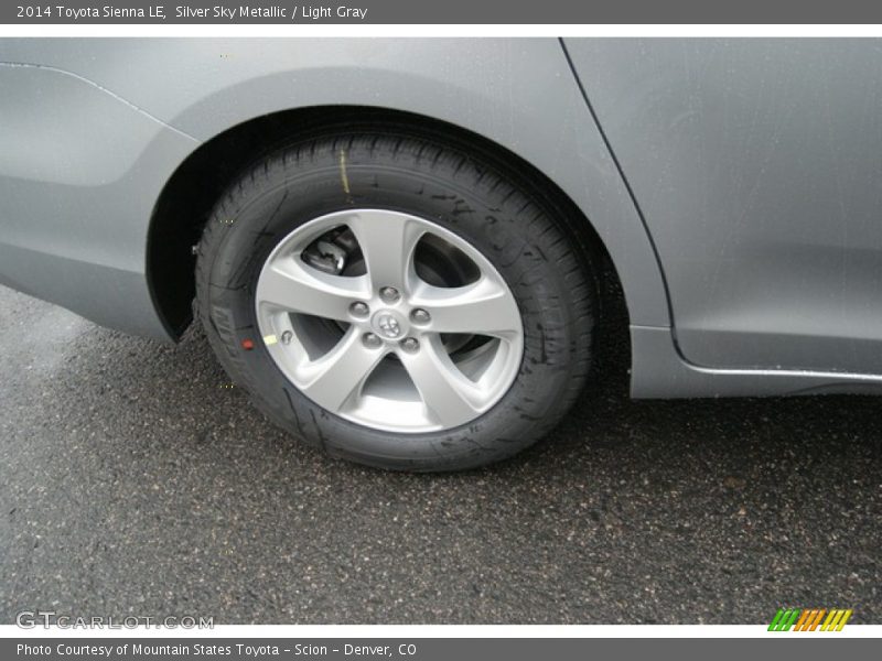 Silver Sky Metallic / Light Gray 2014 Toyota Sienna LE