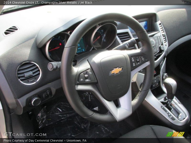 Champagne Silver Metallic / Jet Black 2014 Chevrolet Cruze LT