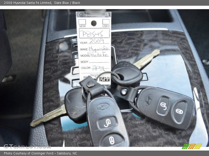 Slate Blue / Black 2009 Hyundai Santa Fe Limited