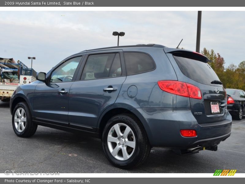 Slate Blue / Black 2009 Hyundai Santa Fe Limited