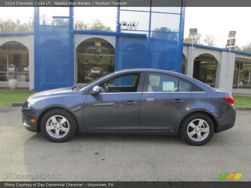 Atlantis Blue Metallic / Medium Titanium 2014 Chevrolet Cruze LT