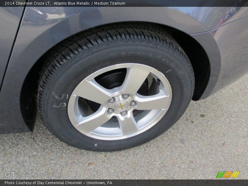 Atlantis Blue Metallic / Medium Titanium 2014 Chevrolet Cruze LT