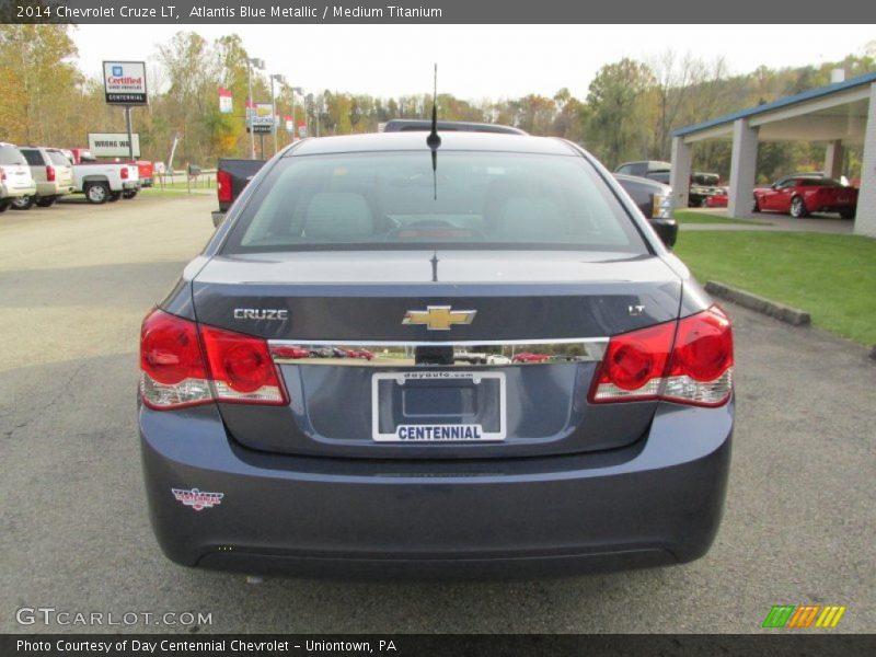 Atlantis Blue Metallic / Medium Titanium 2014 Chevrolet Cruze LT
