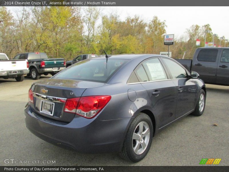 Atlantis Blue Metallic / Medium Titanium 2014 Chevrolet Cruze LT