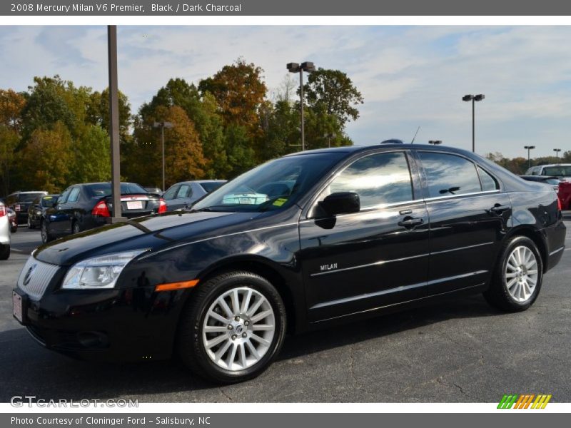 Black / Dark Charcoal 2008 Mercury Milan V6 Premier