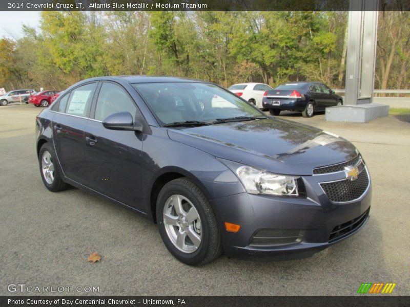 Atlantis Blue Metallic / Medium Titanium 2014 Chevrolet Cruze LT