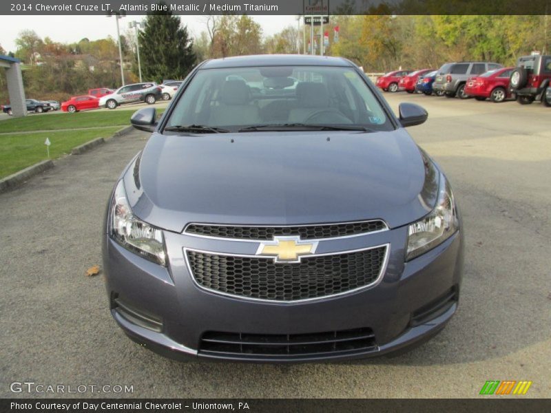 Atlantis Blue Metallic / Medium Titanium 2014 Chevrolet Cruze LT