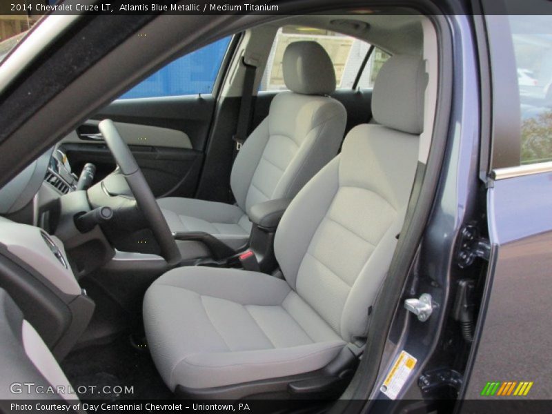 Atlantis Blue Metallic / Medium Titanium 2014 Chevrolet Cruze LT