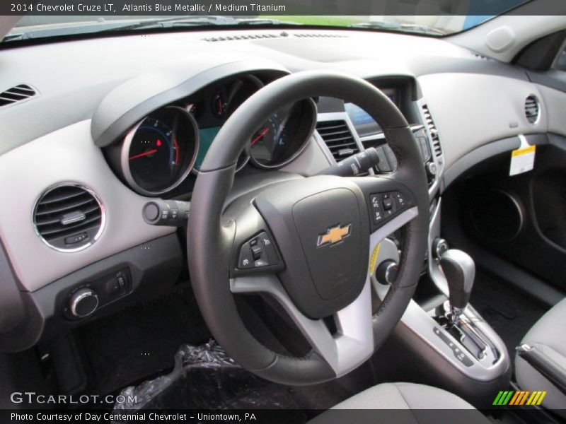 Atlantis Blue Metallic / Medium Titanium 2014 Chevrolet Cruze LT