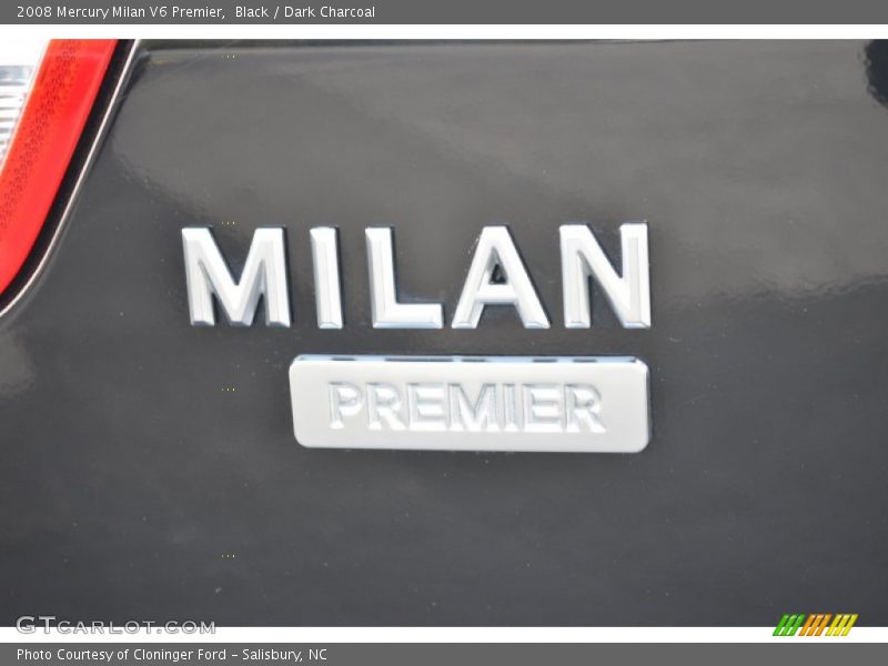 Black / Dark Charcoal 2008 Mercury Milan V6 Premier