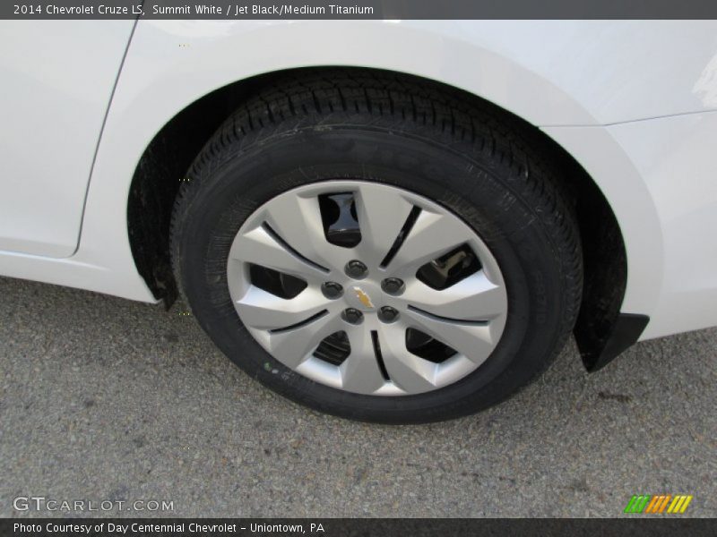 Summit White / Jet Black/Medium Titanium 2014 Chevrolet Cruze LS