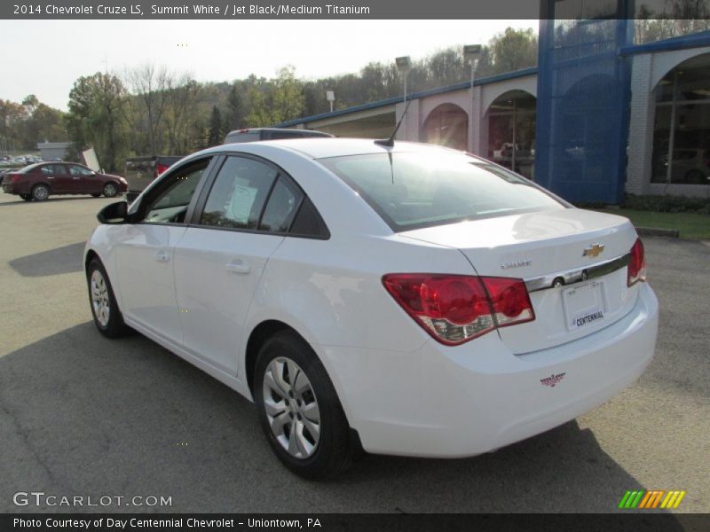 Summit White / Jet Black/Medium Titanium 2014 Chevrolet Cruze LS