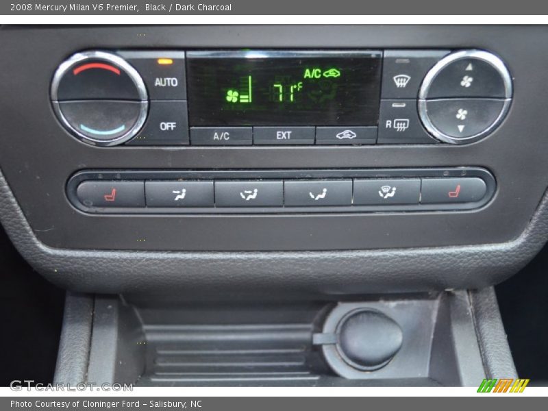Black / Dark Charcoal 2008 Mercury Milan V6 Premier