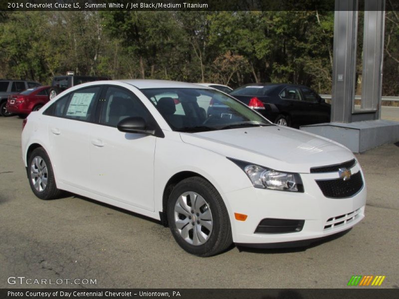Summit White / Jet Black/Medium Titanium 2014 Chevrolet Cruze LS