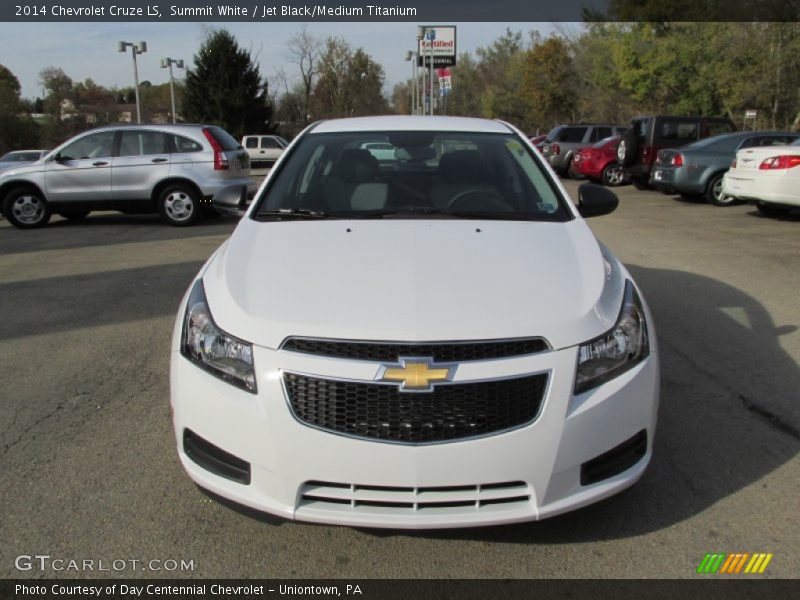 Summit White / Jet Black/Medium Titanium 2014 Chevrolet Cruze LS