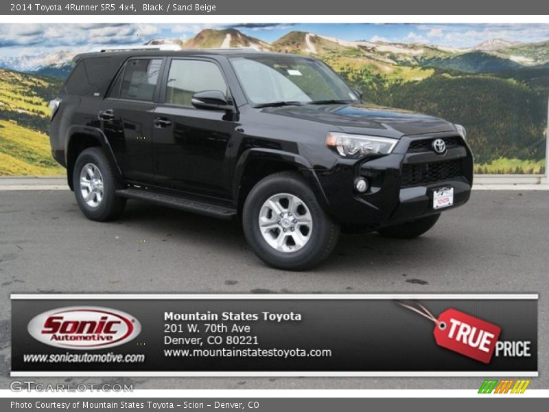 Black / Sand Beige 2014 Toyota 4Runner SR5 4x4